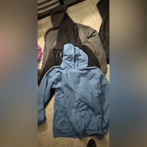 Hanes Black, Gray, and Blue Hoodies
